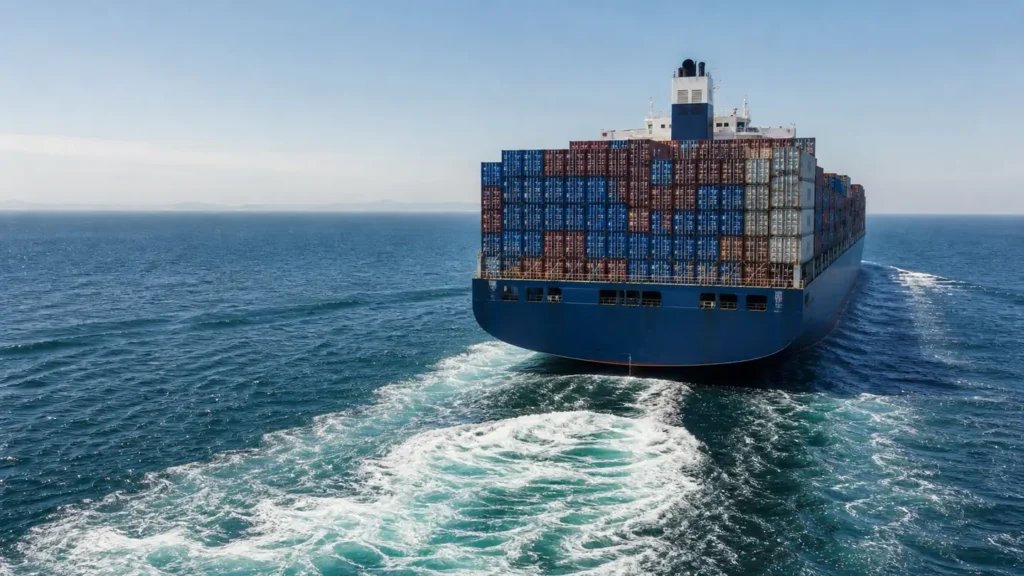 Container terminal operations used on the China to Taipei (Taiwan) freight lane