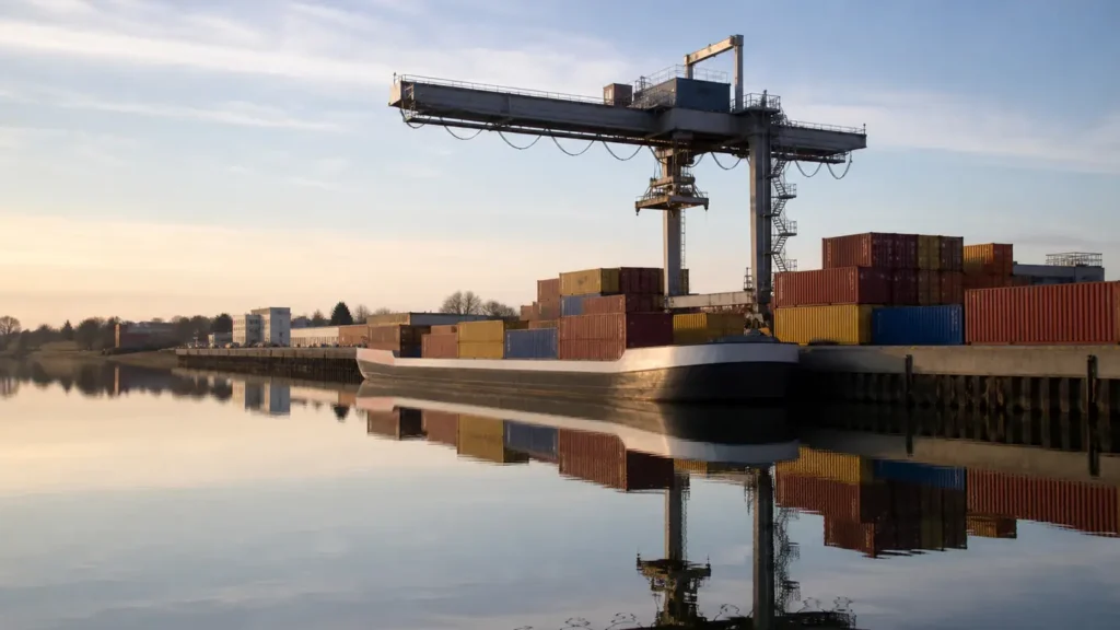 Container terminal operations used on the China to Kaohsiung (Taiwan) freight lane