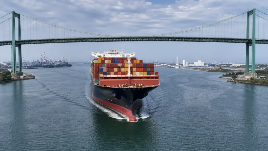 Container terminal operations used on the China to Matsapha (Eswatini) freight lane