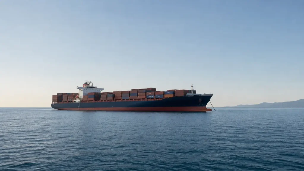 Container terminal operations used on the China to Nhava Sheva (India) freight lane