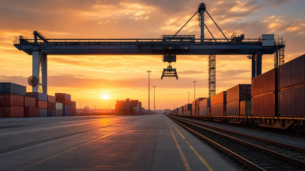 Container terminal operations used on the China to Hsinchu (Taiwan) freight lane