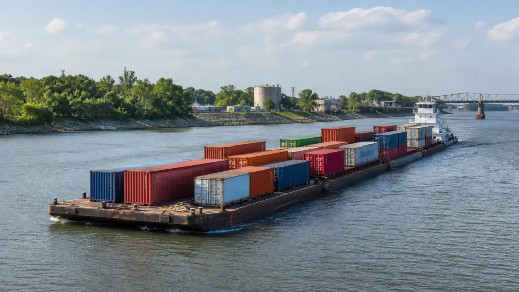 Sea freight operations on the China to United States lane
