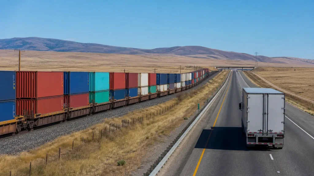 Rail freight operations on the China to Germany lane