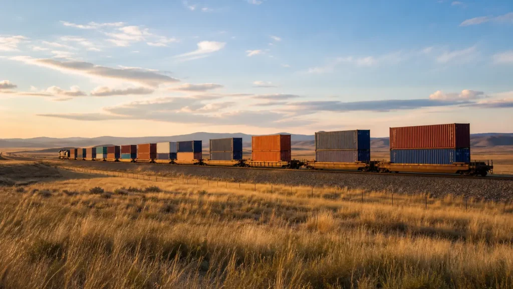 Rail freight operations on the China to Germany lane