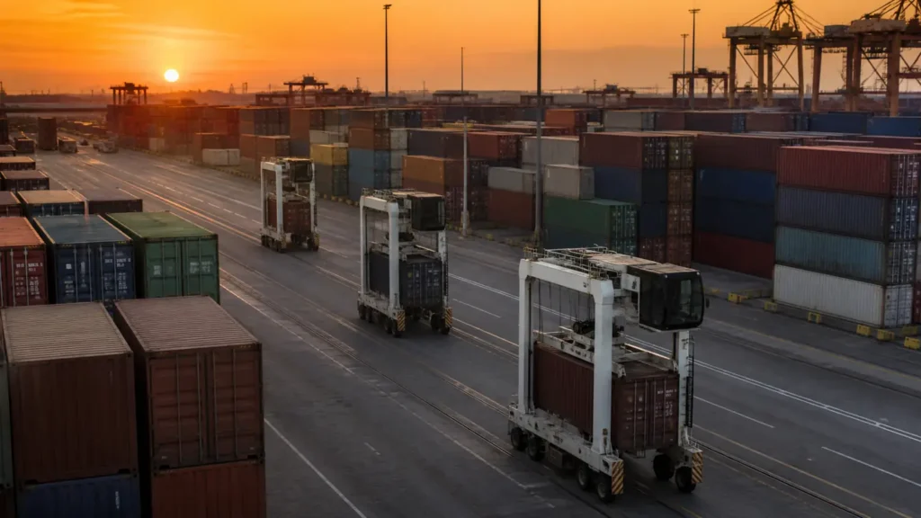 Container vessel and terminal operations on the Yantian to Antofagasta ocean freight lane
