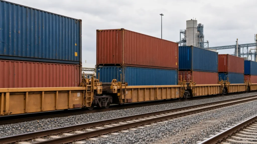 Rail Freight from China to Bishkek, Kyrgyzstan — cargo handling at the departure terminal