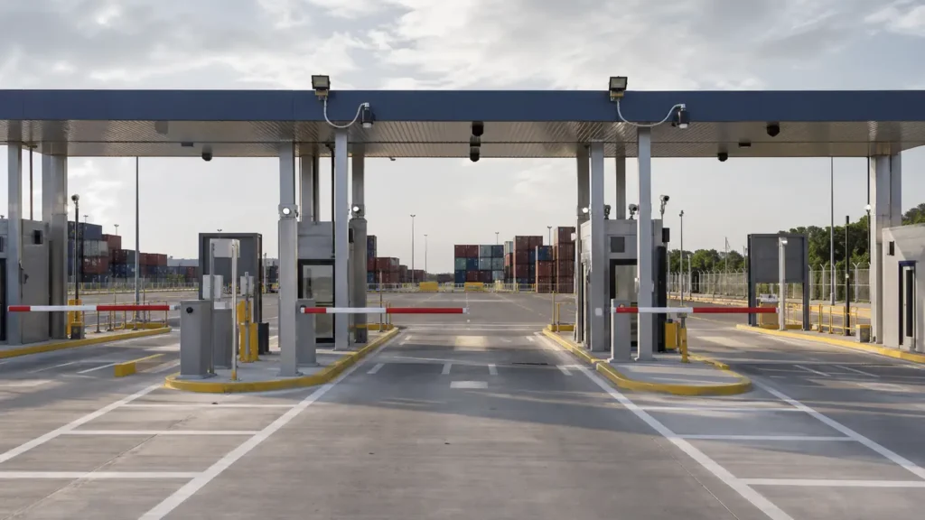 Rail and inland dry port handling used on the China to Baku (Azerbaijan) freight lane